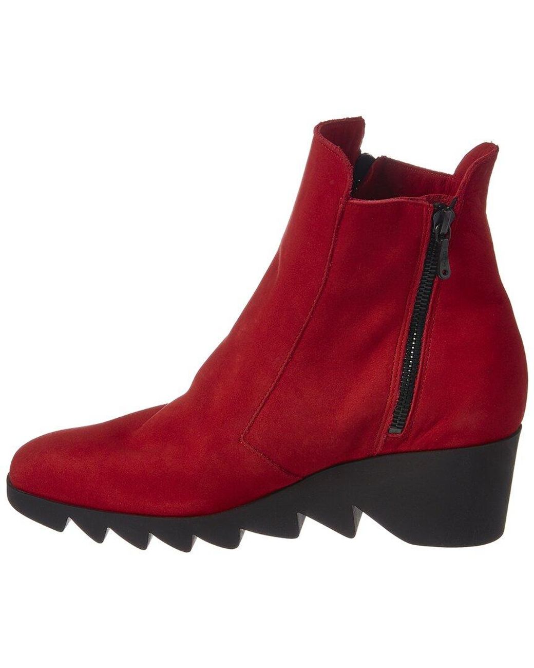 Arche Red Pattiz Leather Bootie