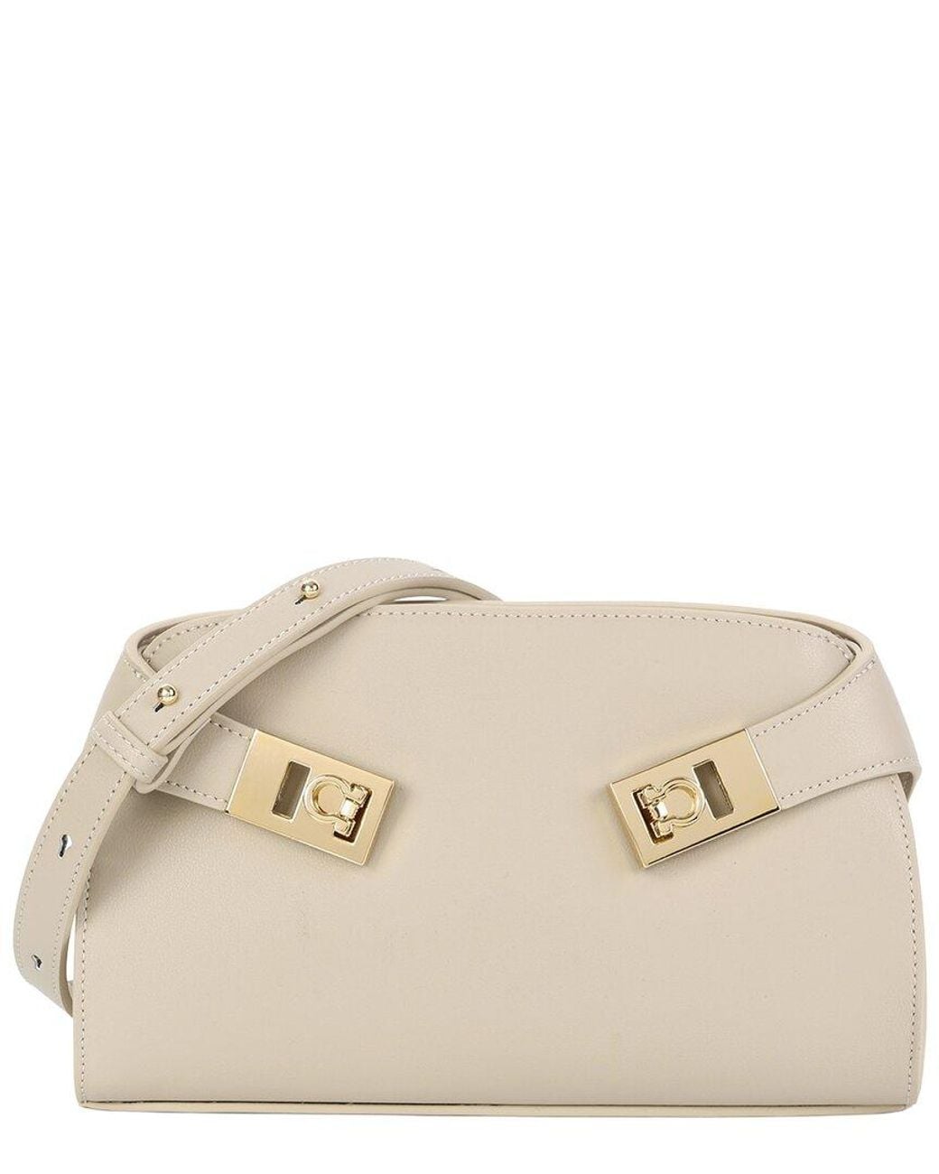 Tiffany & Fred Paris Natural Structured Smooth Leather Crossbody