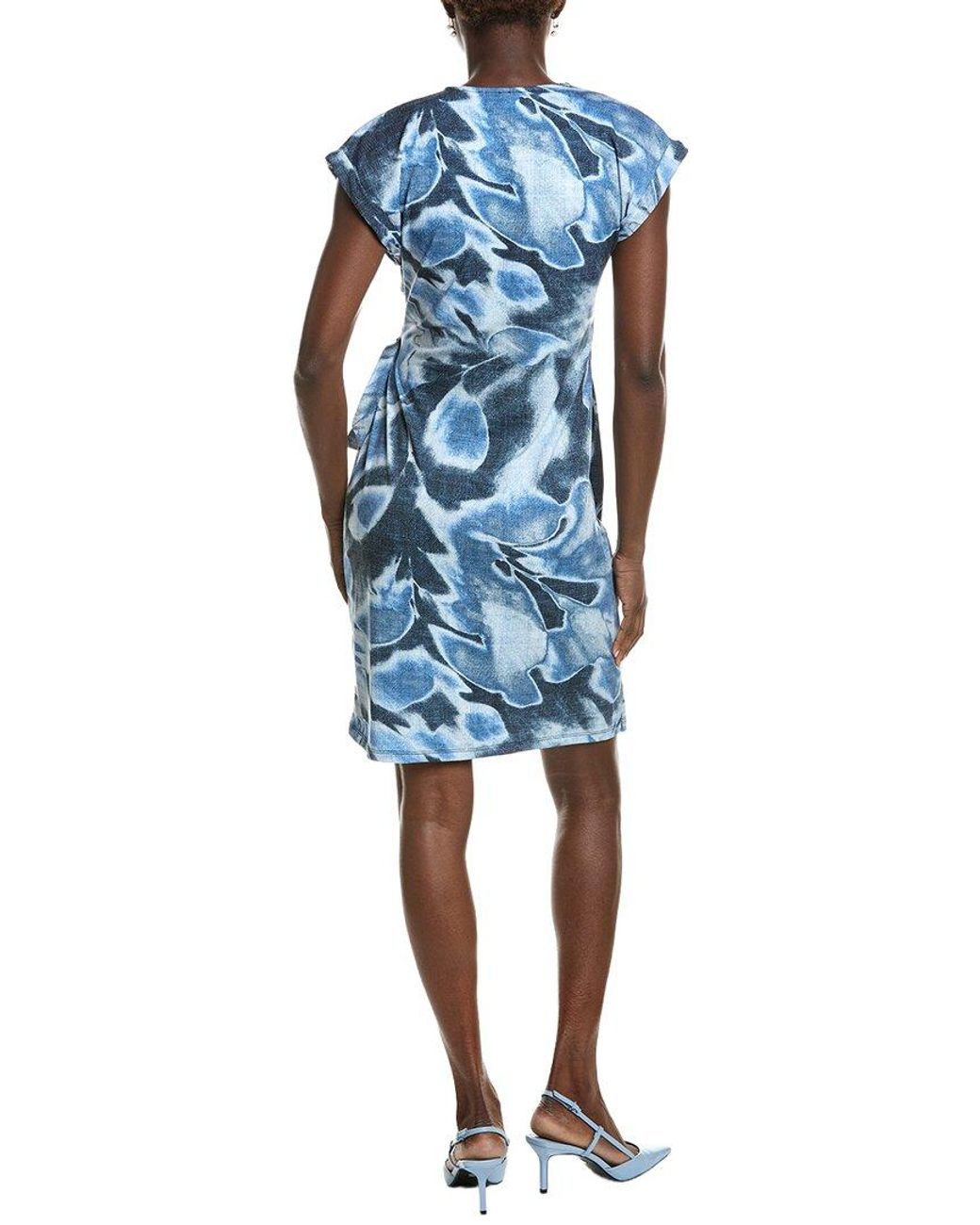 Anne Klein Blue Classic Wrap Dress