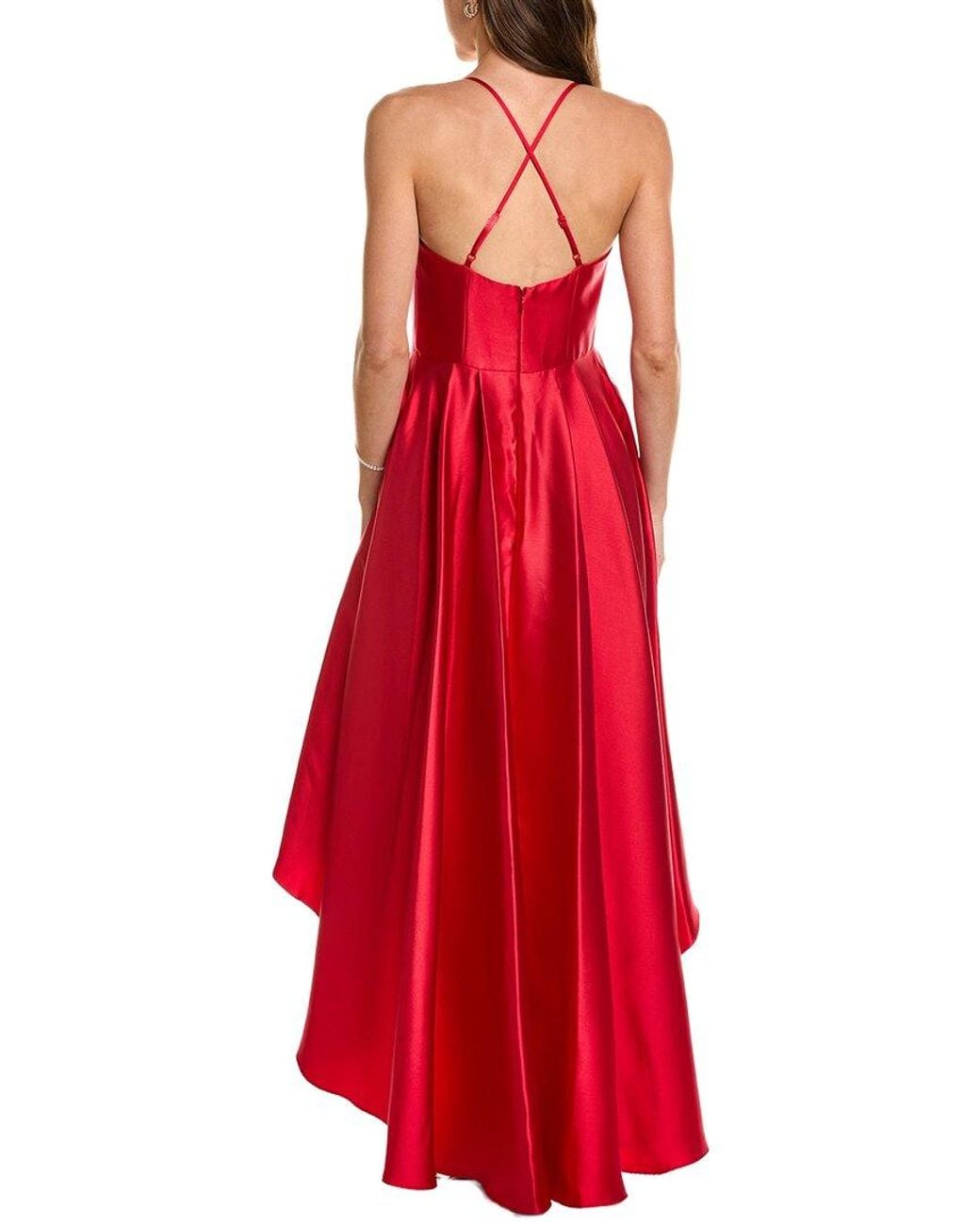 Eliza J Red Hi-Lo Dress