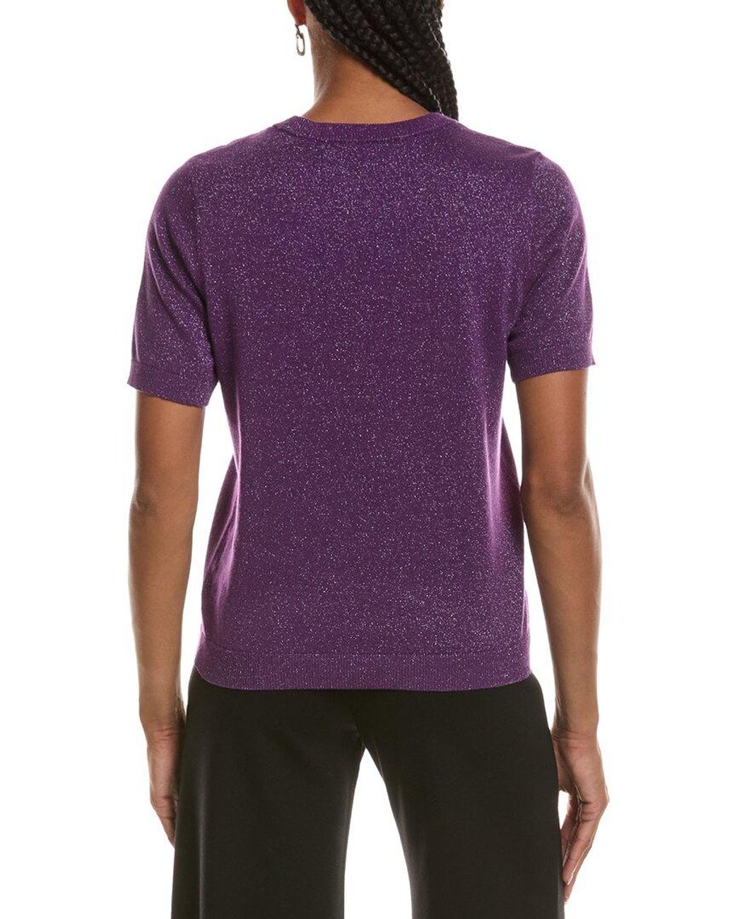 St. John Purple Knit Sweater