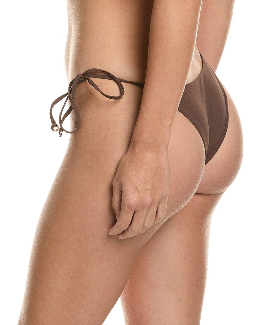 Anemos Brown Archive Sale String Tie Bikini Bottom