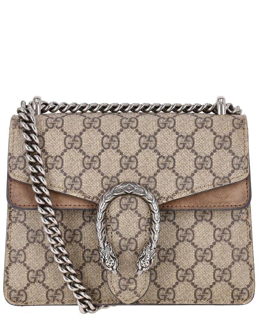 Gucci Metallic Dionysus Gg Supreme Mini Shoulder Bag (Authentic Pre-Loved)