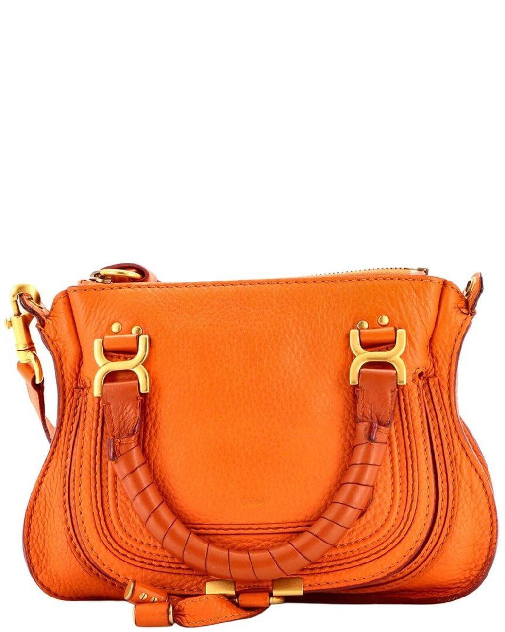 Chloé Orange Marcie Satchel Baby (authentic Pre-loved)