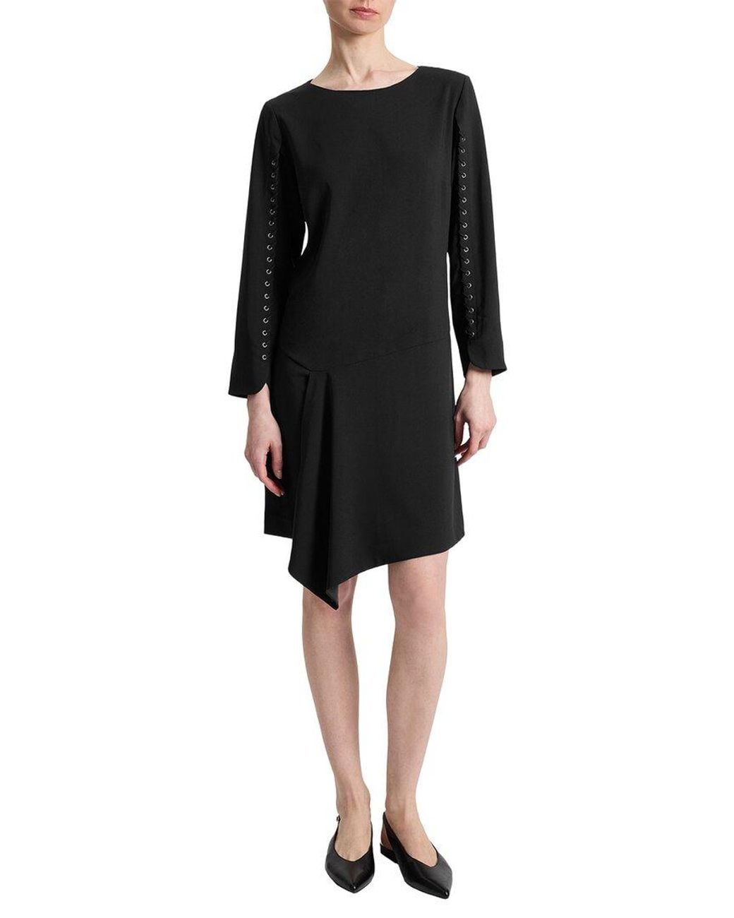 Santorelli Black Essie Shift Dress