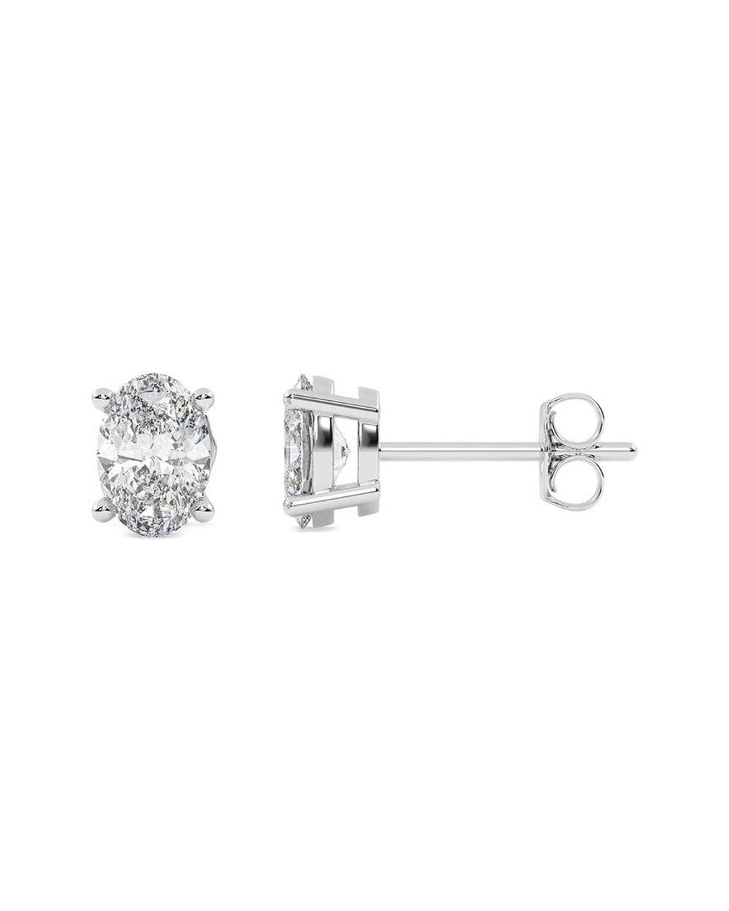 Lab Grown Diamonds Metallic 14K 0.50 Ct. Tw. Lab-Grown Diamond Earrings