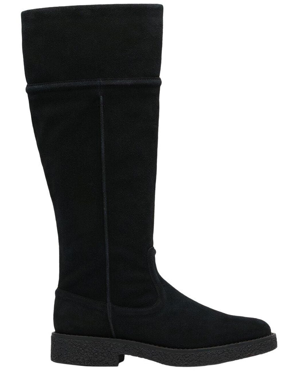 Clarks Black Nella Hi Suede Boot