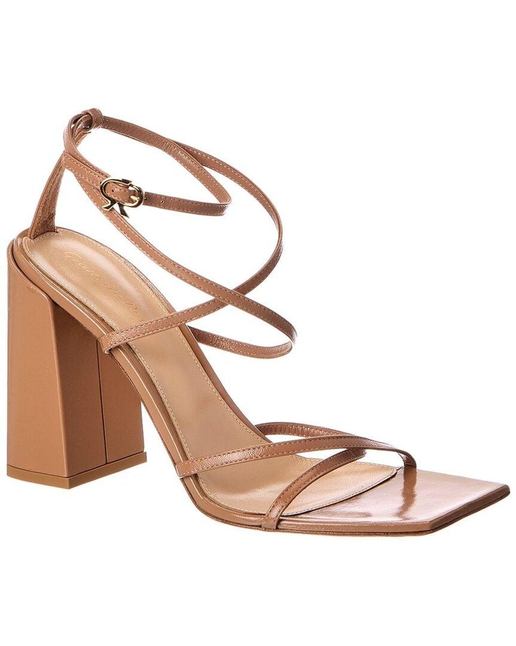 Gianvito Rossi Metallic 95 Leather Sandal