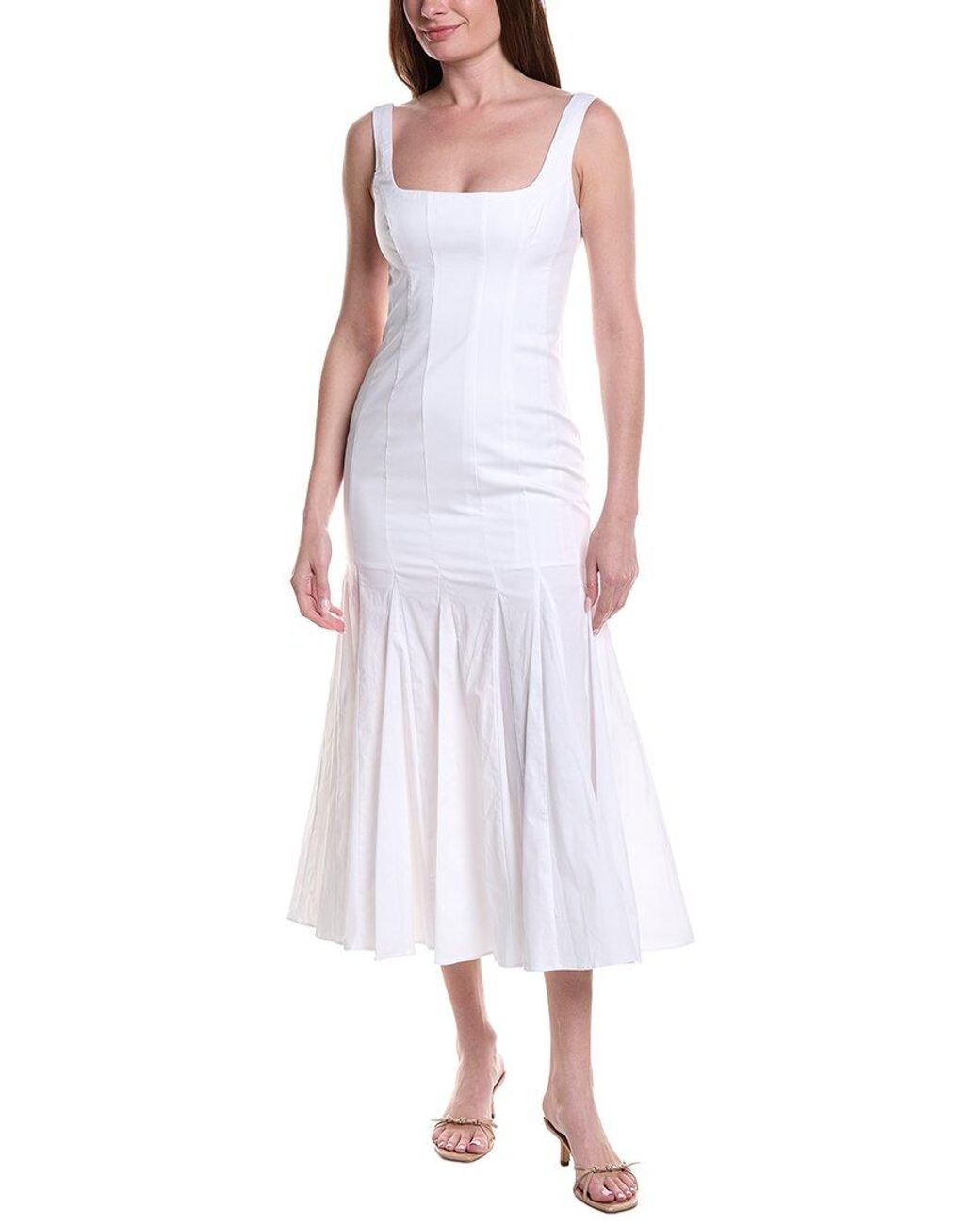 Bardot White Lolita Midi Dress