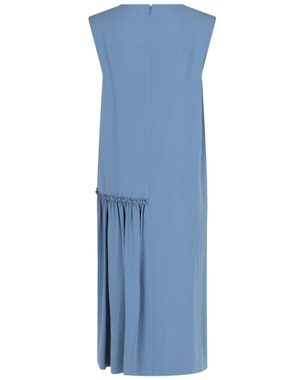 Ferragamo Blue Midi Dress