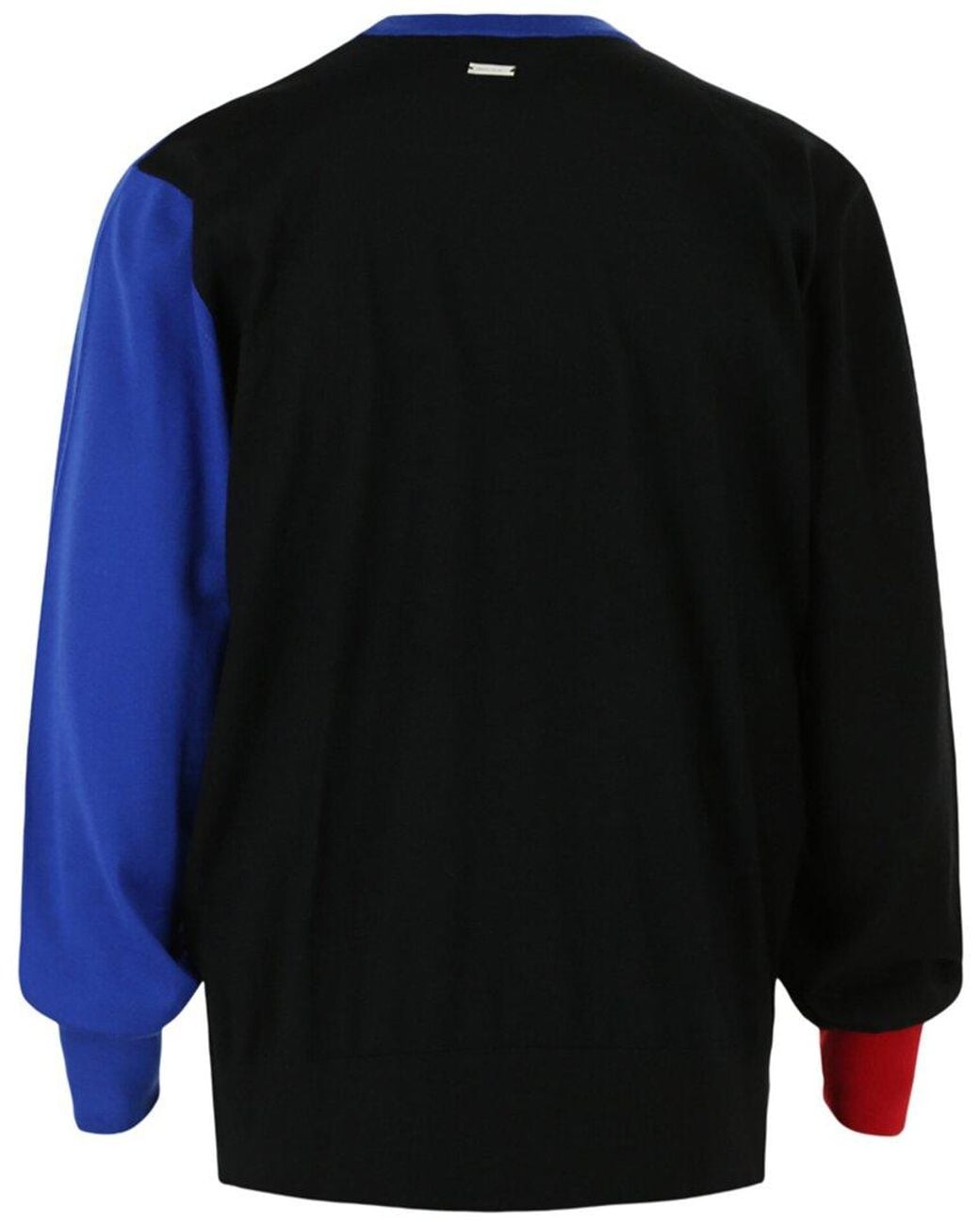 Ferragamo Blue Colorblock 100% Cashmere Sweater for men