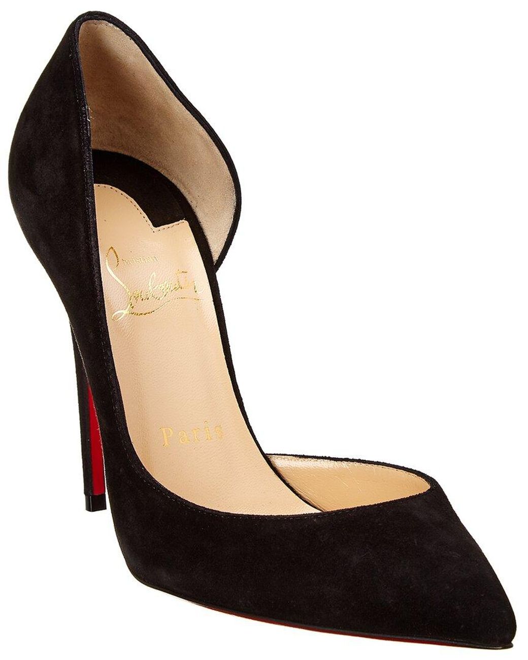 Christian Louboutin Iriza 100 Suede Pump in Black Lyst Canada