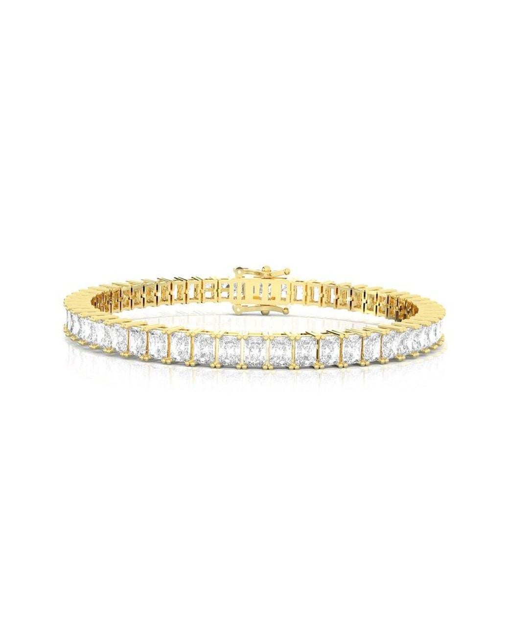 Amairah Metallic 14K 10.00 Ct. Tw. Lab-Grown Diamond Tennis Bracelet