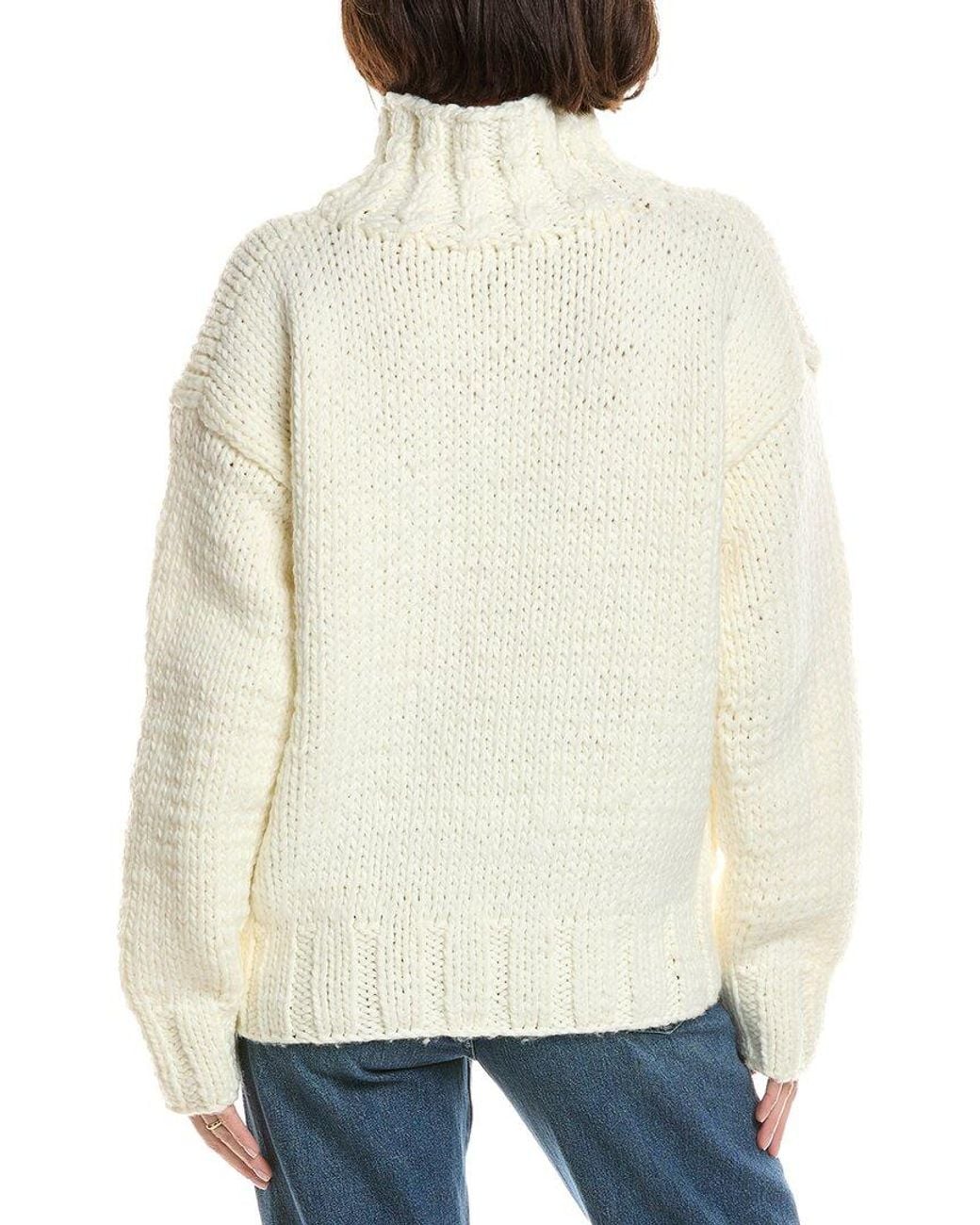 English Factory Natural Thick Turtleneck Sweater