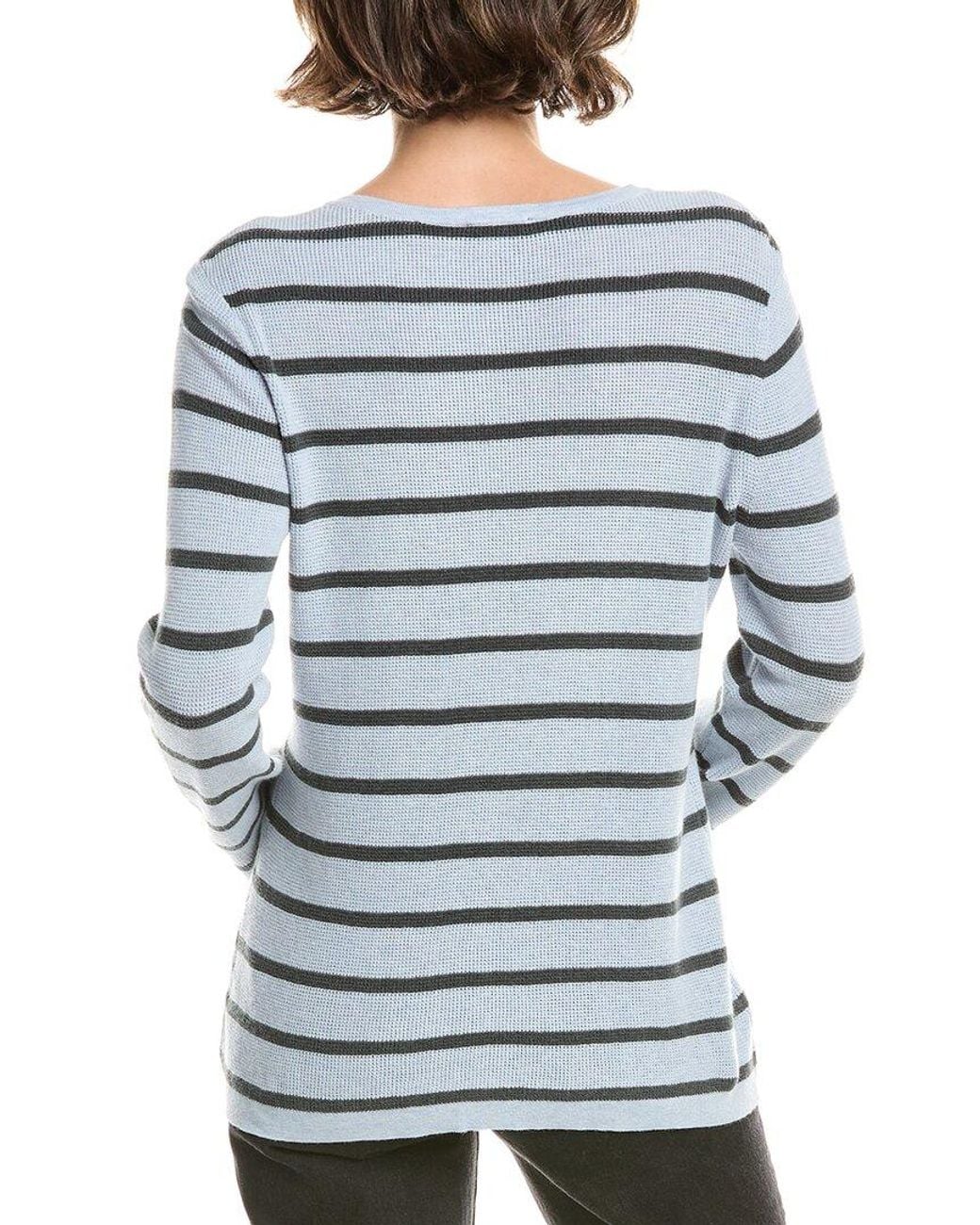 Forte Blue Thermal Cashmere-Blend Sweater