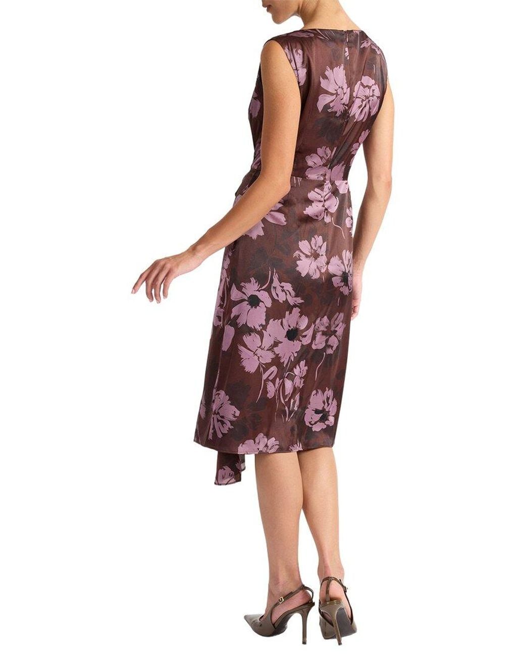 European Color Chart Santorelli Nica Midi Dress in Red | Lyst