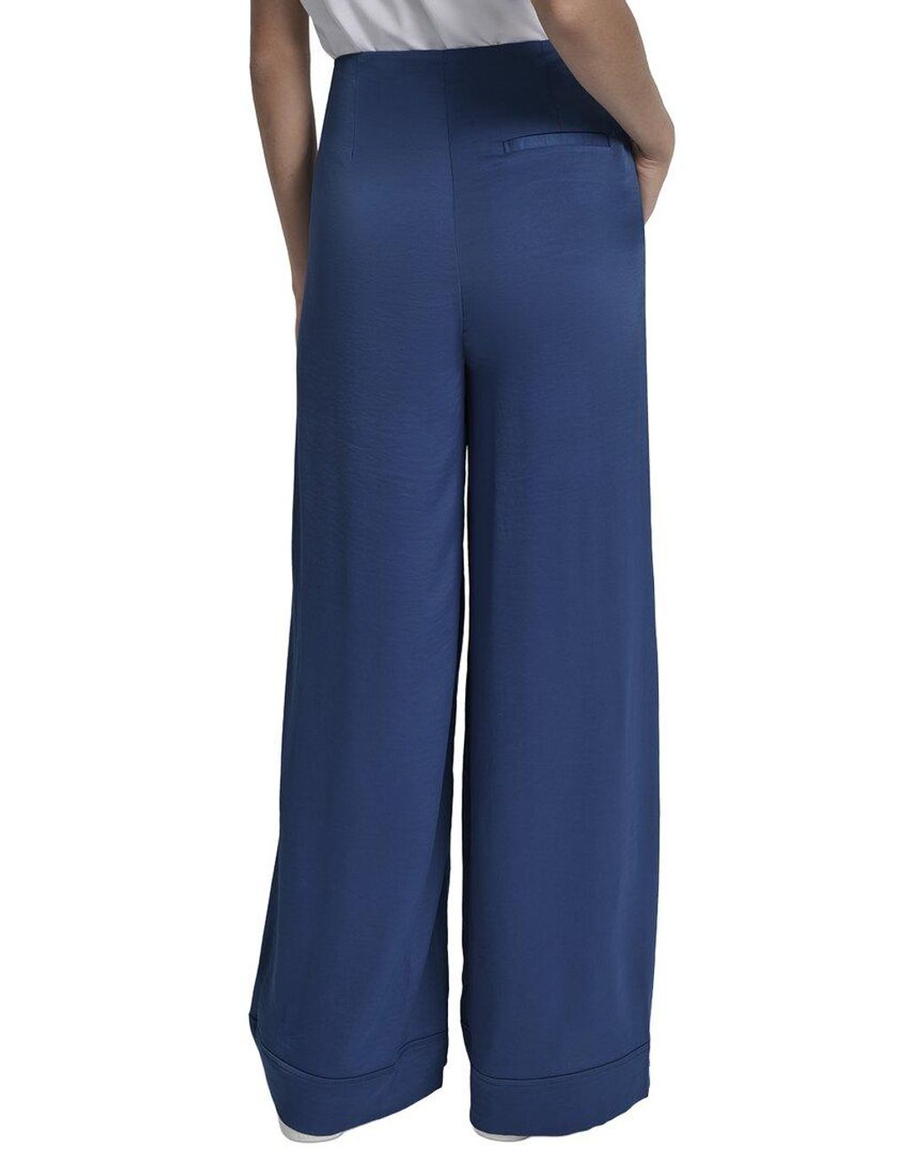 DKNY Blue Wide Leg Pant