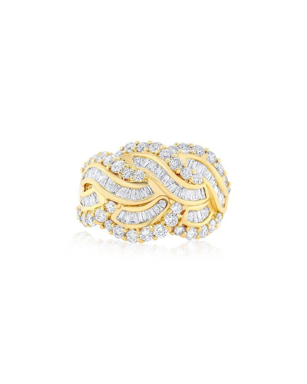 Diana M White Fine Jewelry 18k 2.00 Ct. Tw. Diamond Half-set Ring
