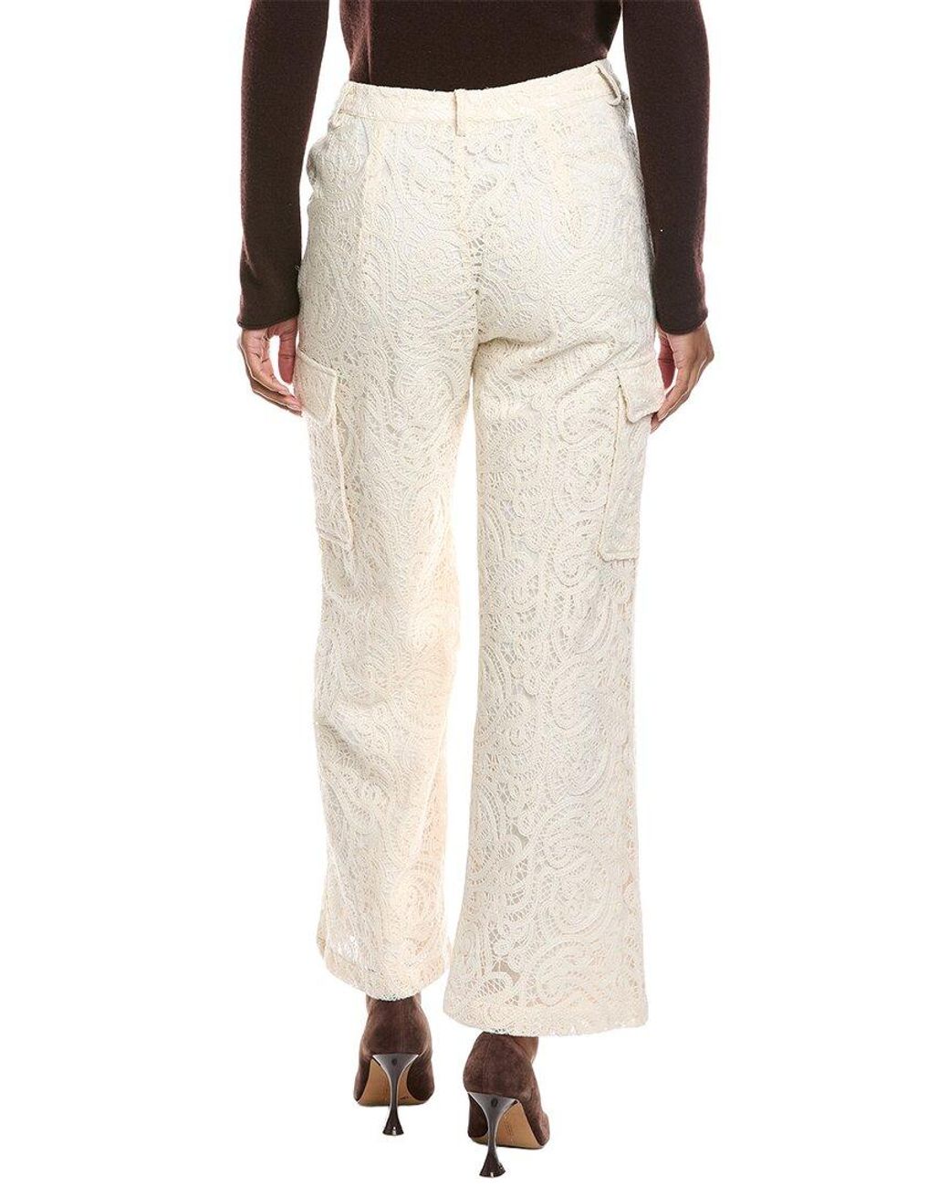 Gracia Natural Lace Cargo Long Pant
