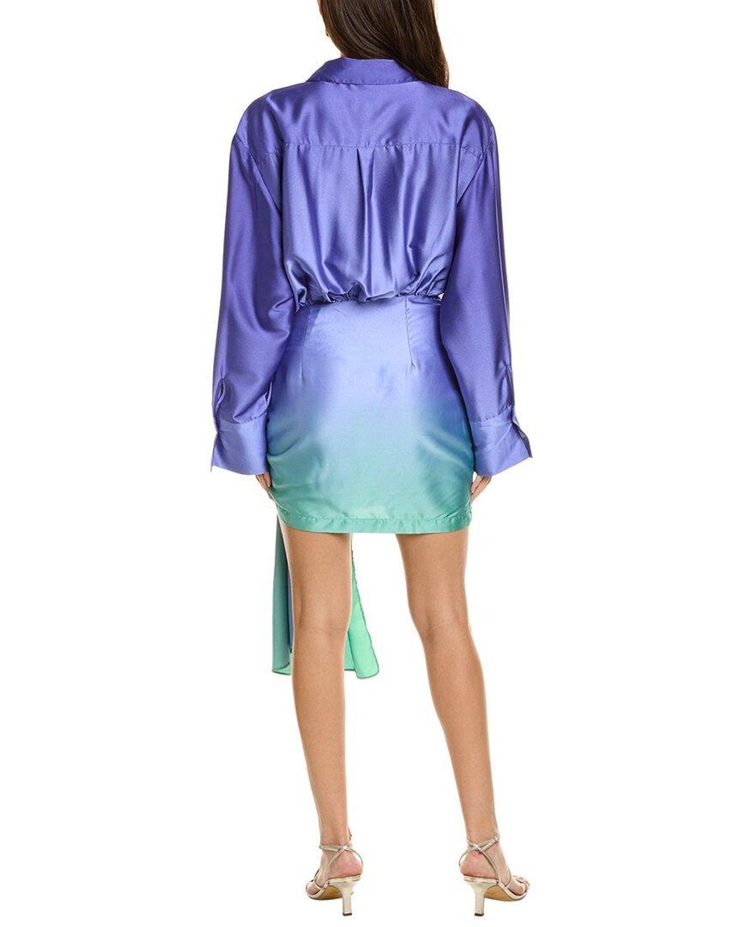 malira shirt dress Bardot Malira Long-Sleeve Mini Shirt Dress
