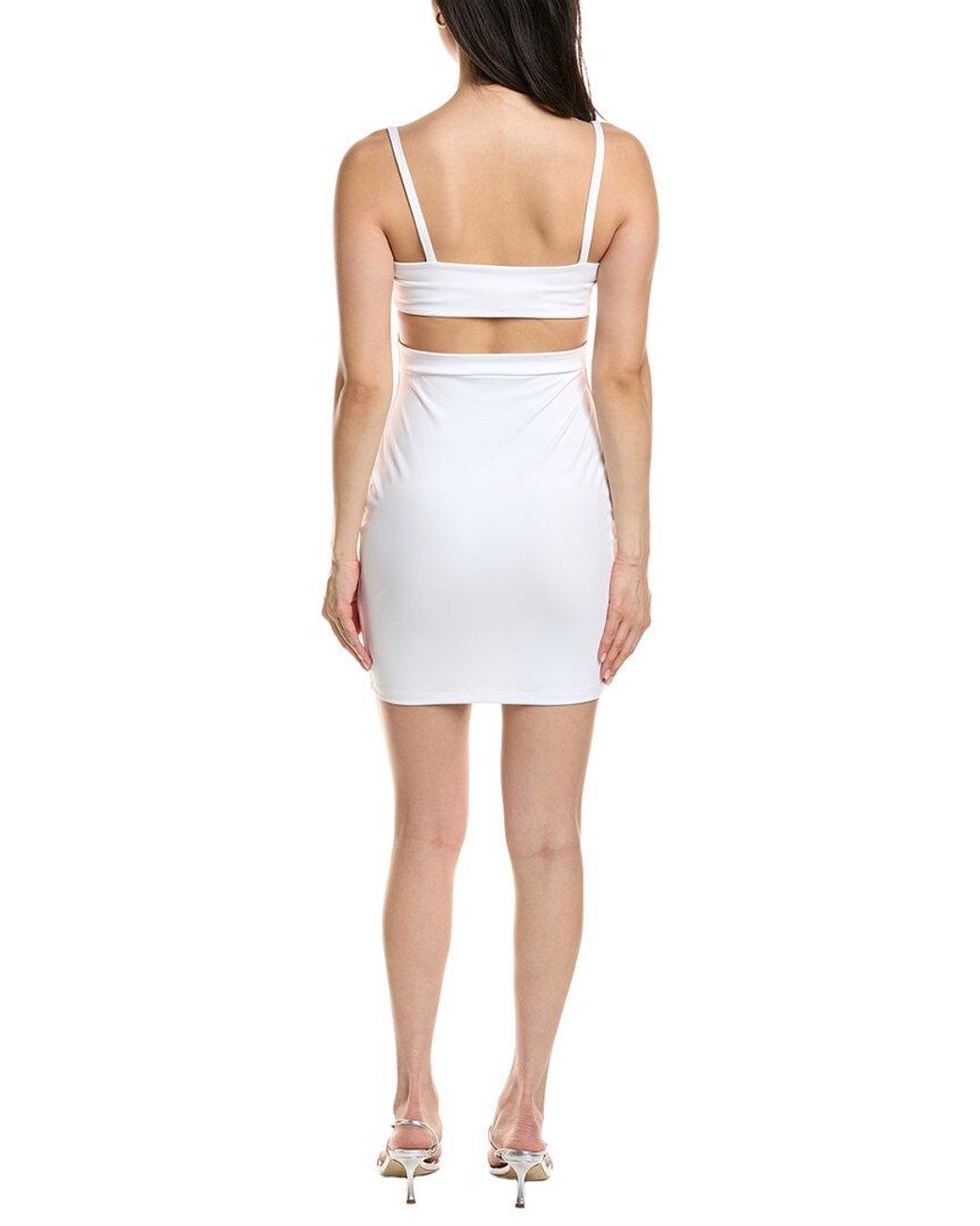 Susana Monaco White Side Slit Tank Mini Dress