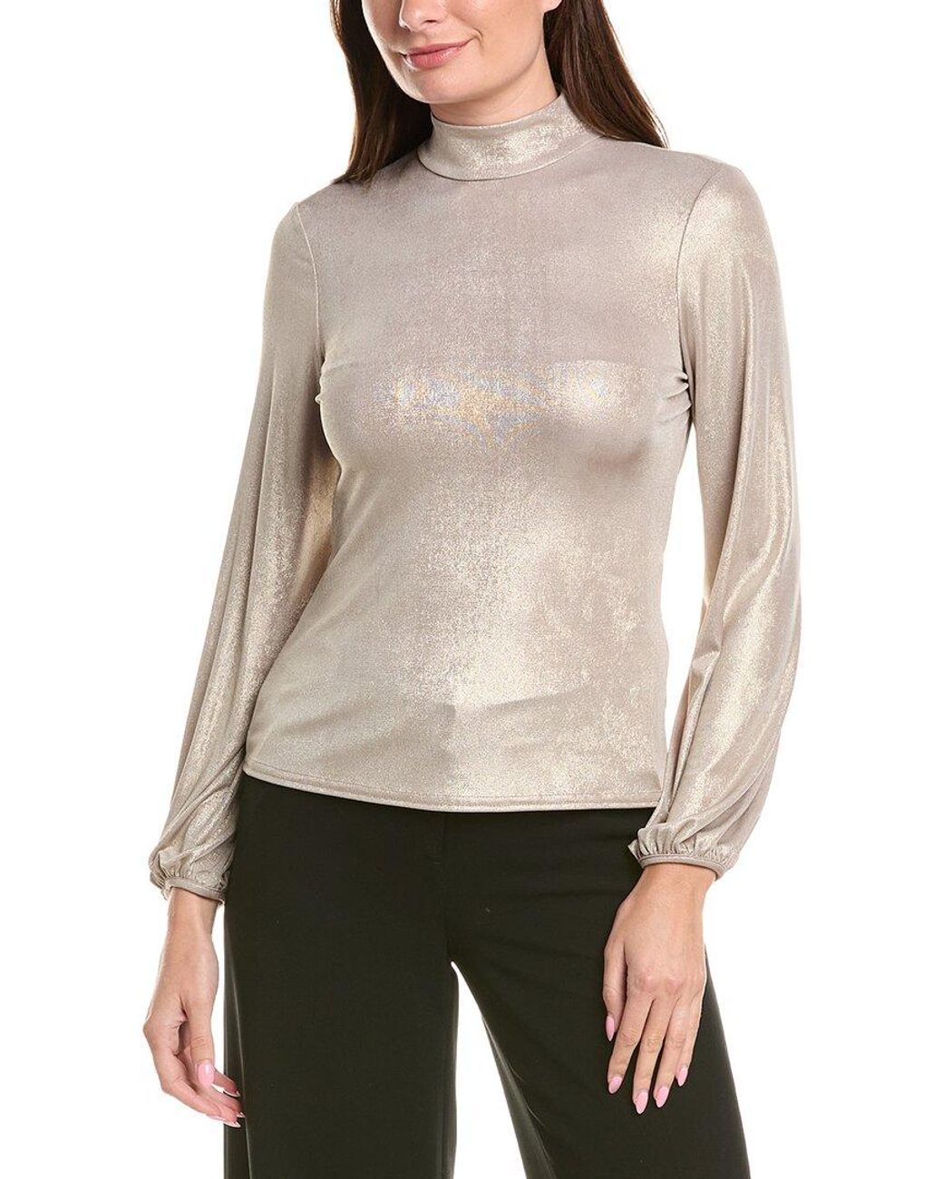 Joseph Ribkoff Natural Cowl Back Top