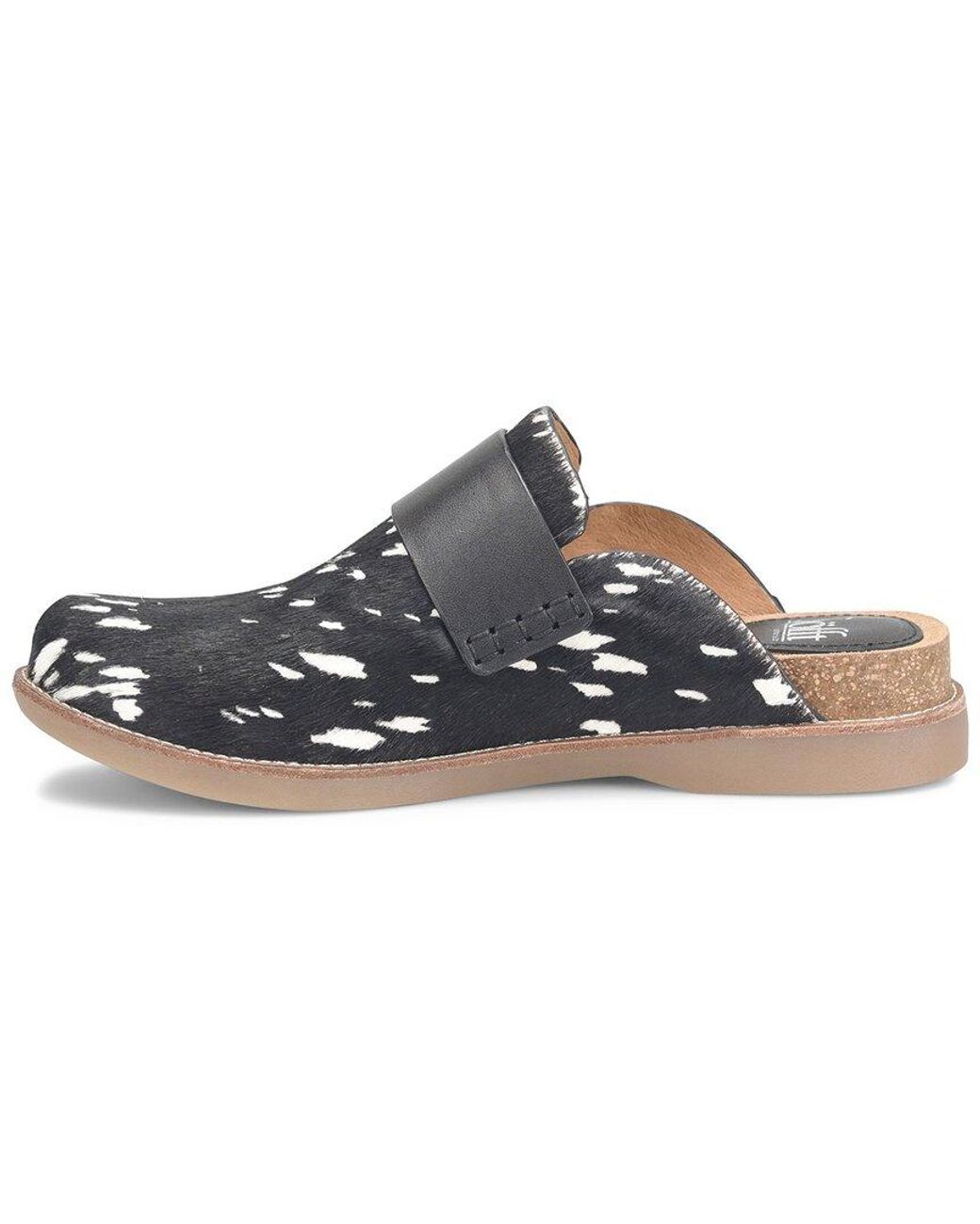 Söfft Black Billie Printed Haircalf Mule
