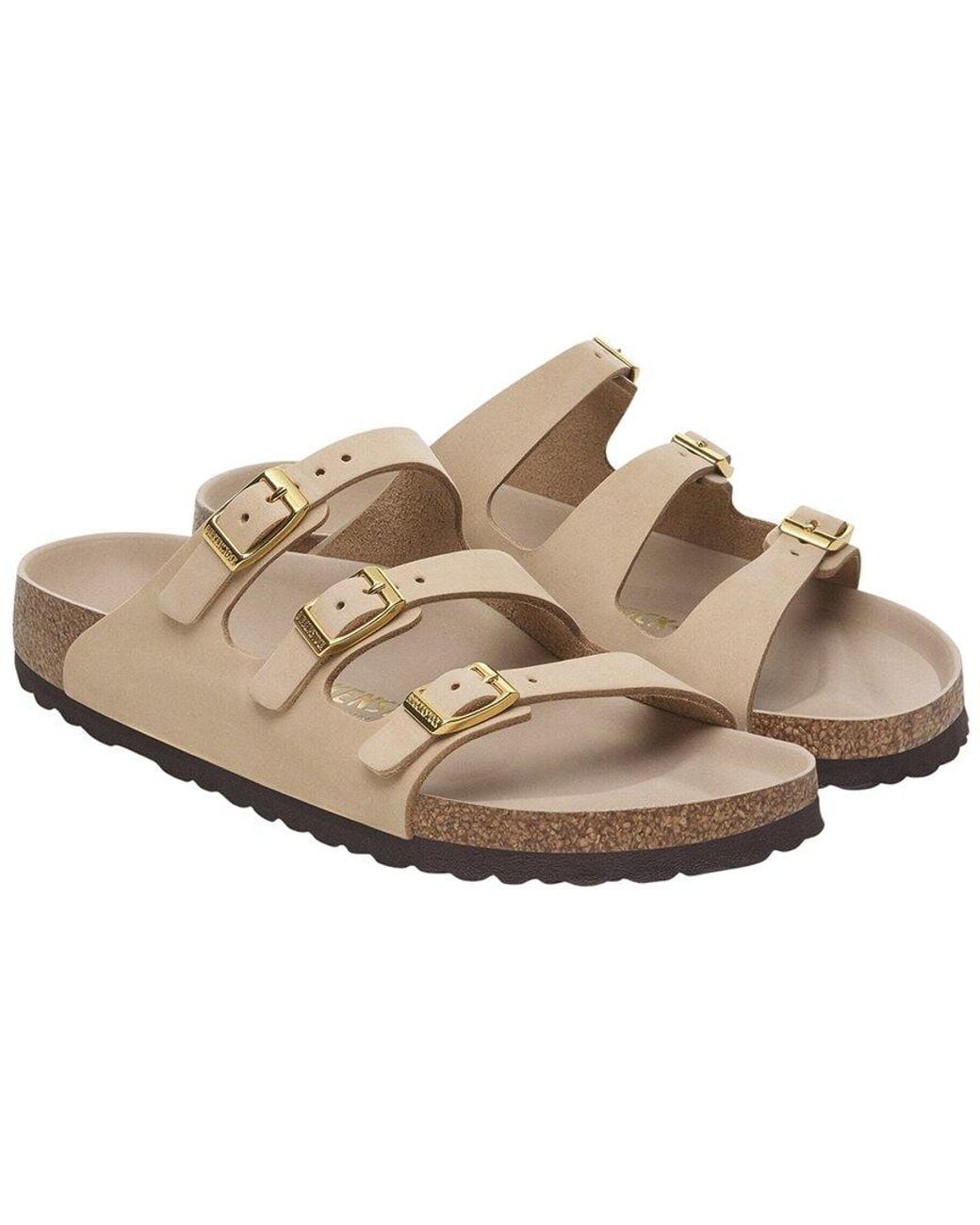 Birkenstock Brown Florida Leather Sandal