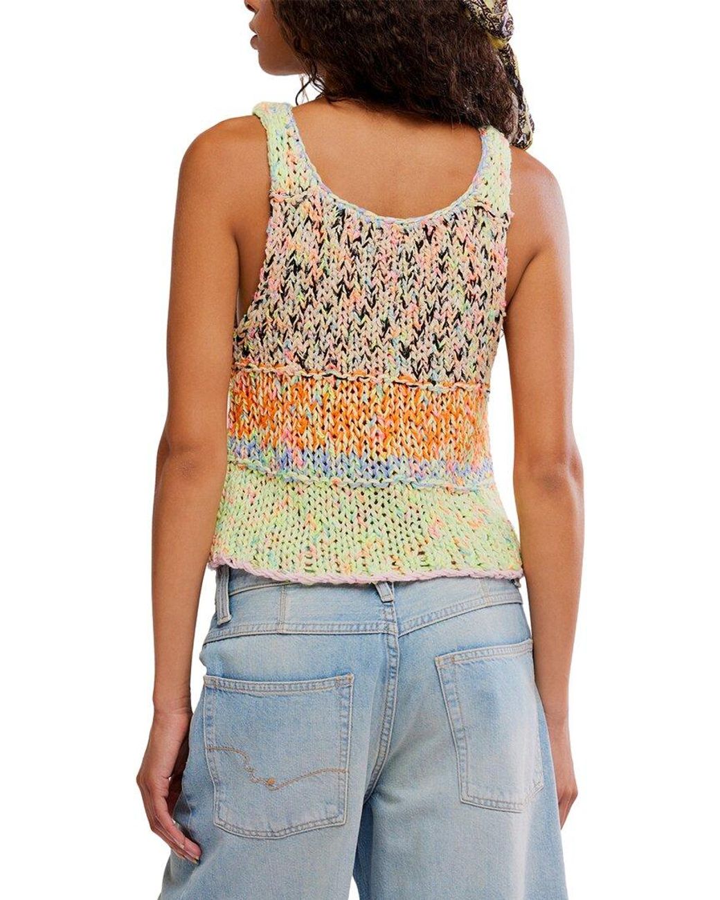 Free People Blue Flea Market Top