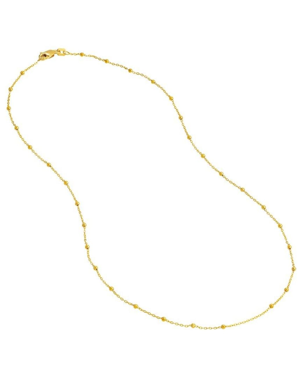 HAWLEY ST Metallic 14K Saturn Necklace