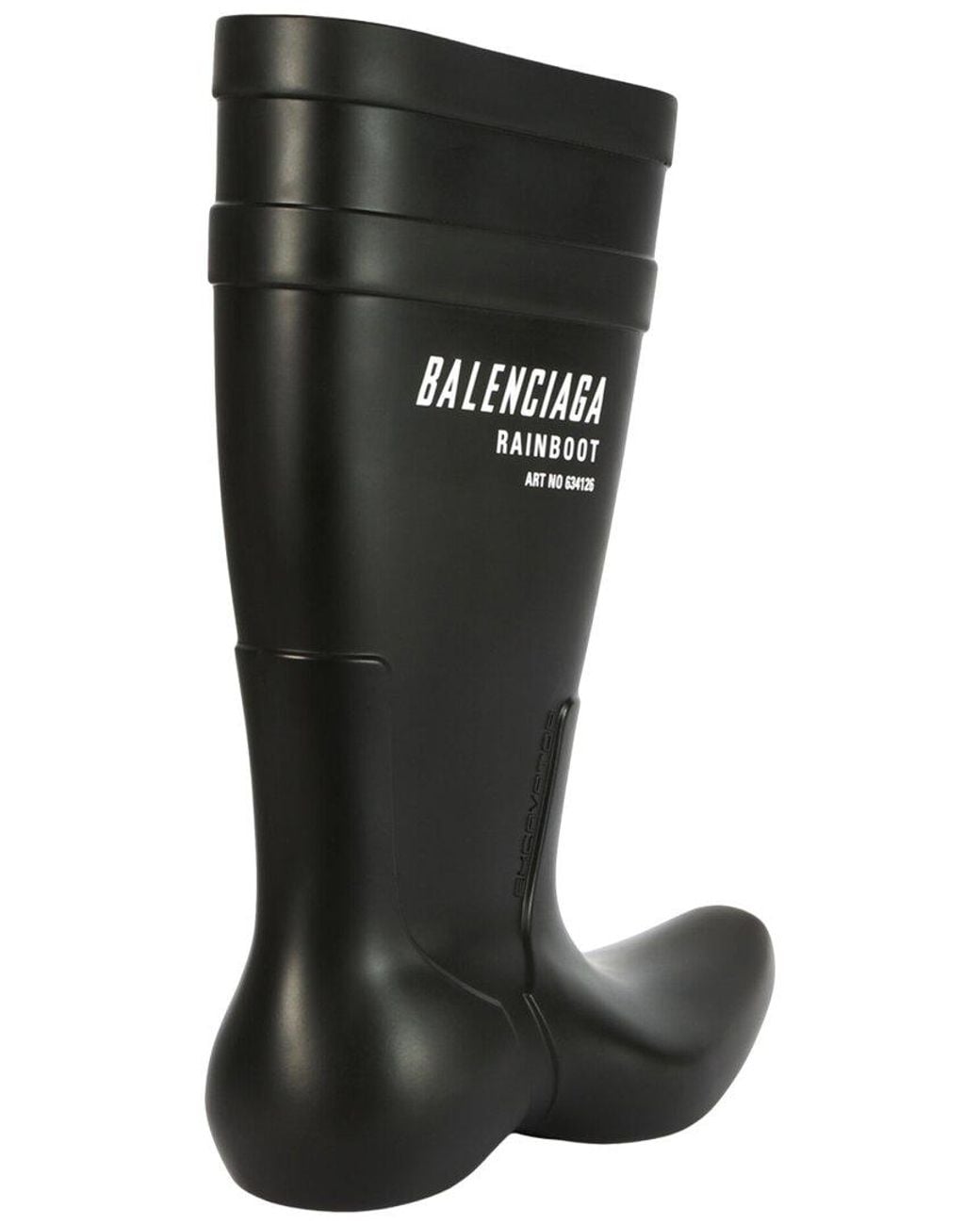Balenciaga Black Excavator Rain Boot for men