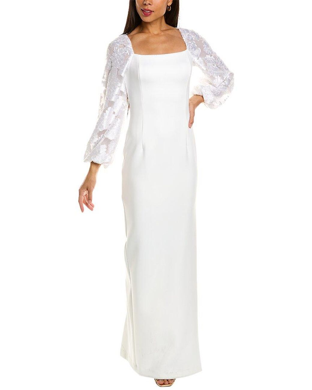 Black Halo White Tiana Gown