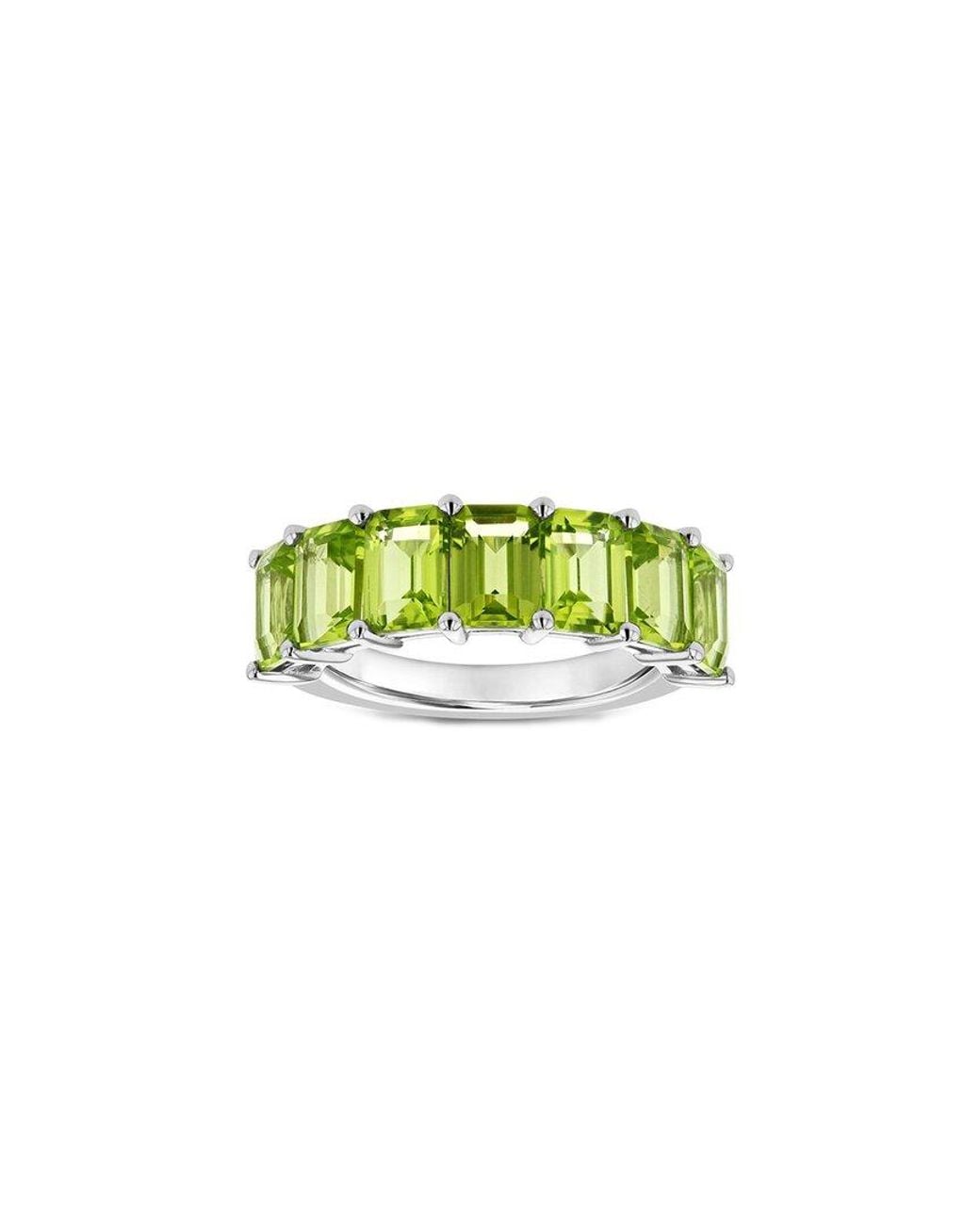 Diana M Green Fine Jewelry 14k Peridot Half-eternity Ring