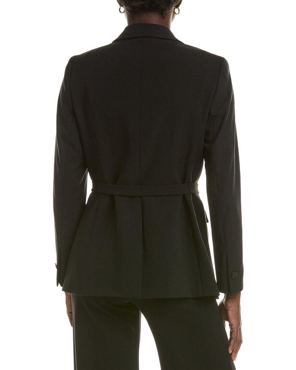 Anne Klein Black Notch Collar Jacket