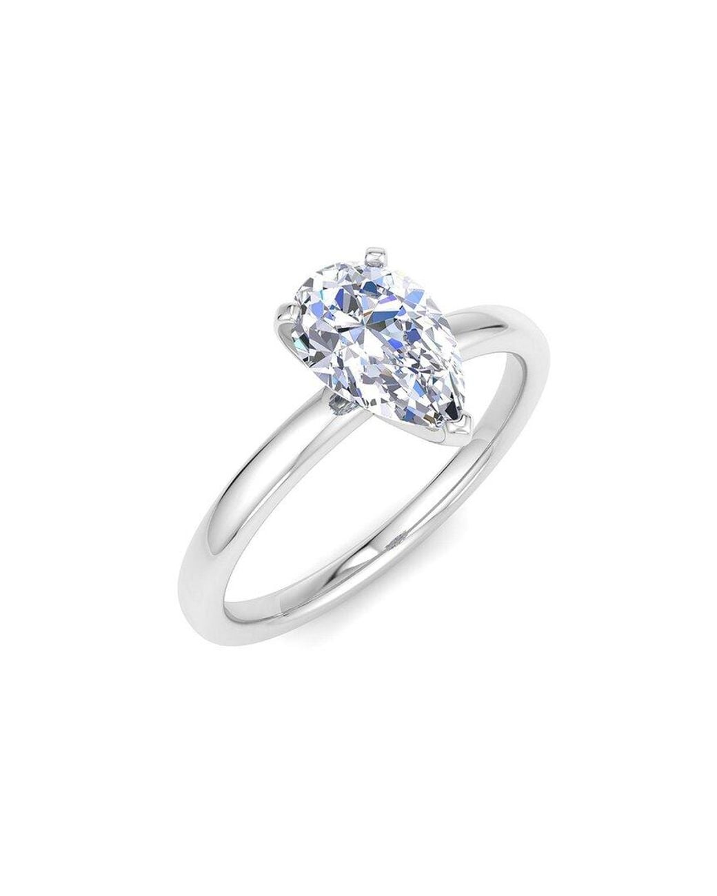 SuperJeweler White 14K 1.00 Ct. Tw. Lab-Grown Diamond Ring