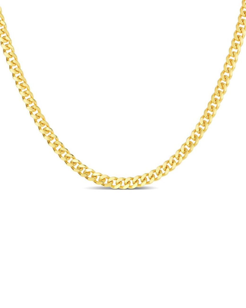 Sphera Milano Metallic Over Italian Curb Link Chain Necklace