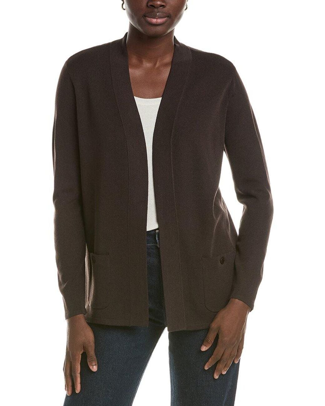 Anne Klein Black Malibu Cardigan