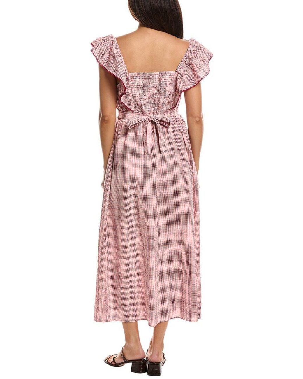 FRNCH Pink Ambre Midi Dress