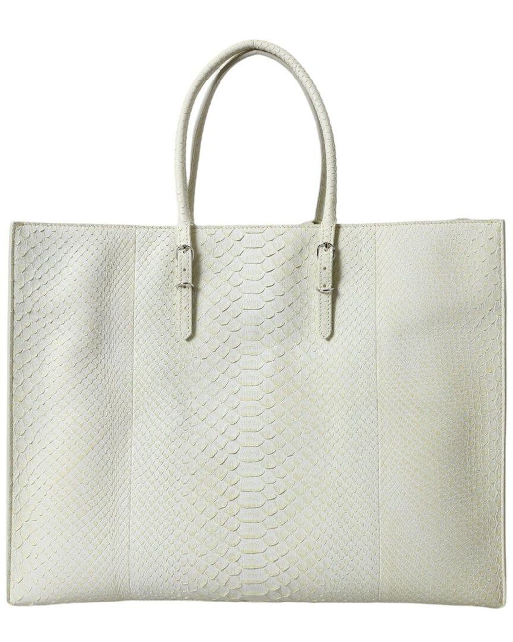 Balenciaga Natural Python Tote