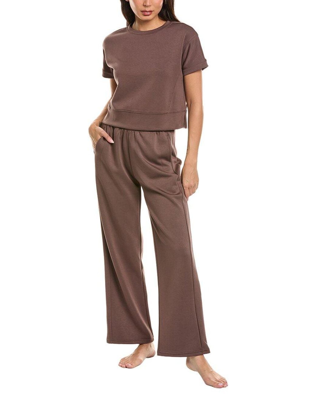 Marion Brown 2Pc Air Scuba Sweatshirt & Pant Set