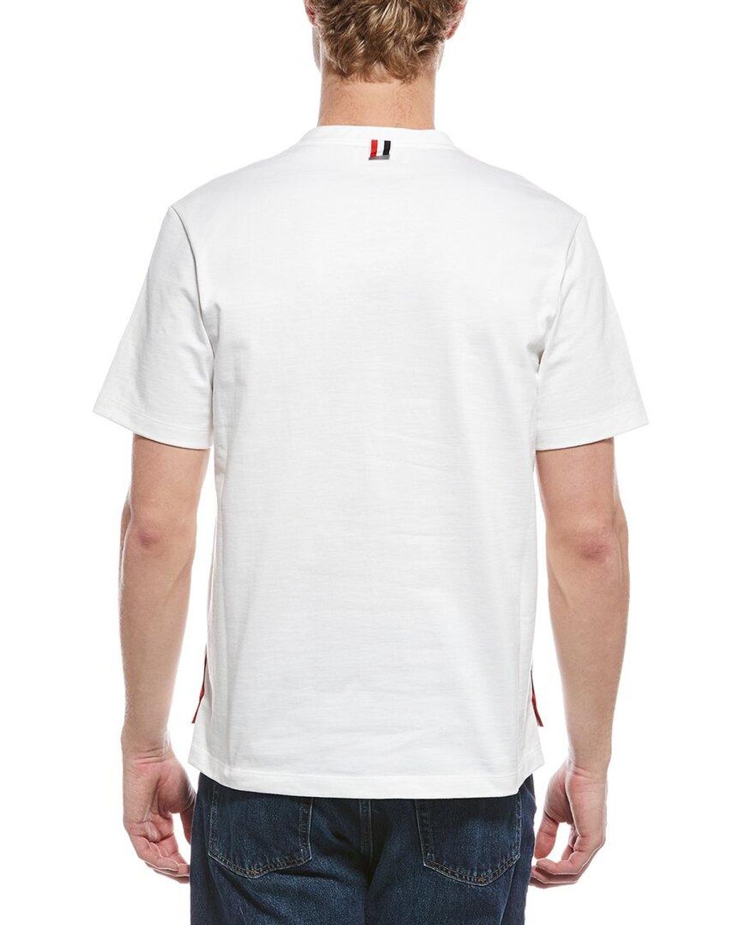 Thom Browne White Oversized T-Shirt for men