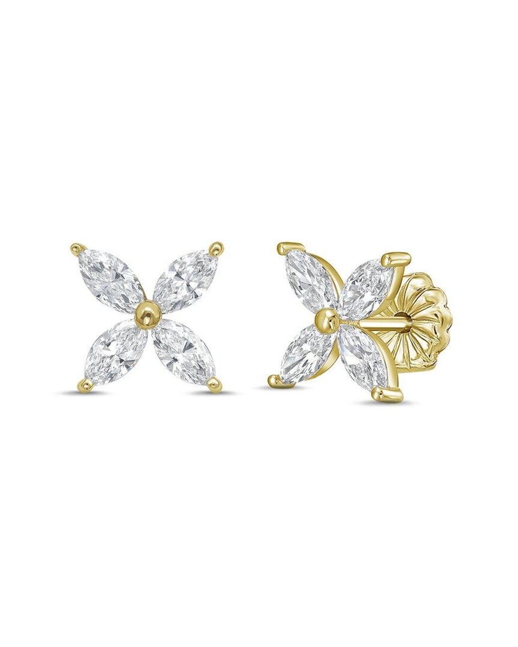 Diana M Metallic Diana M. 14K 2.00 Ct. Tw. Lab-Grown Diamond Stud Earrings