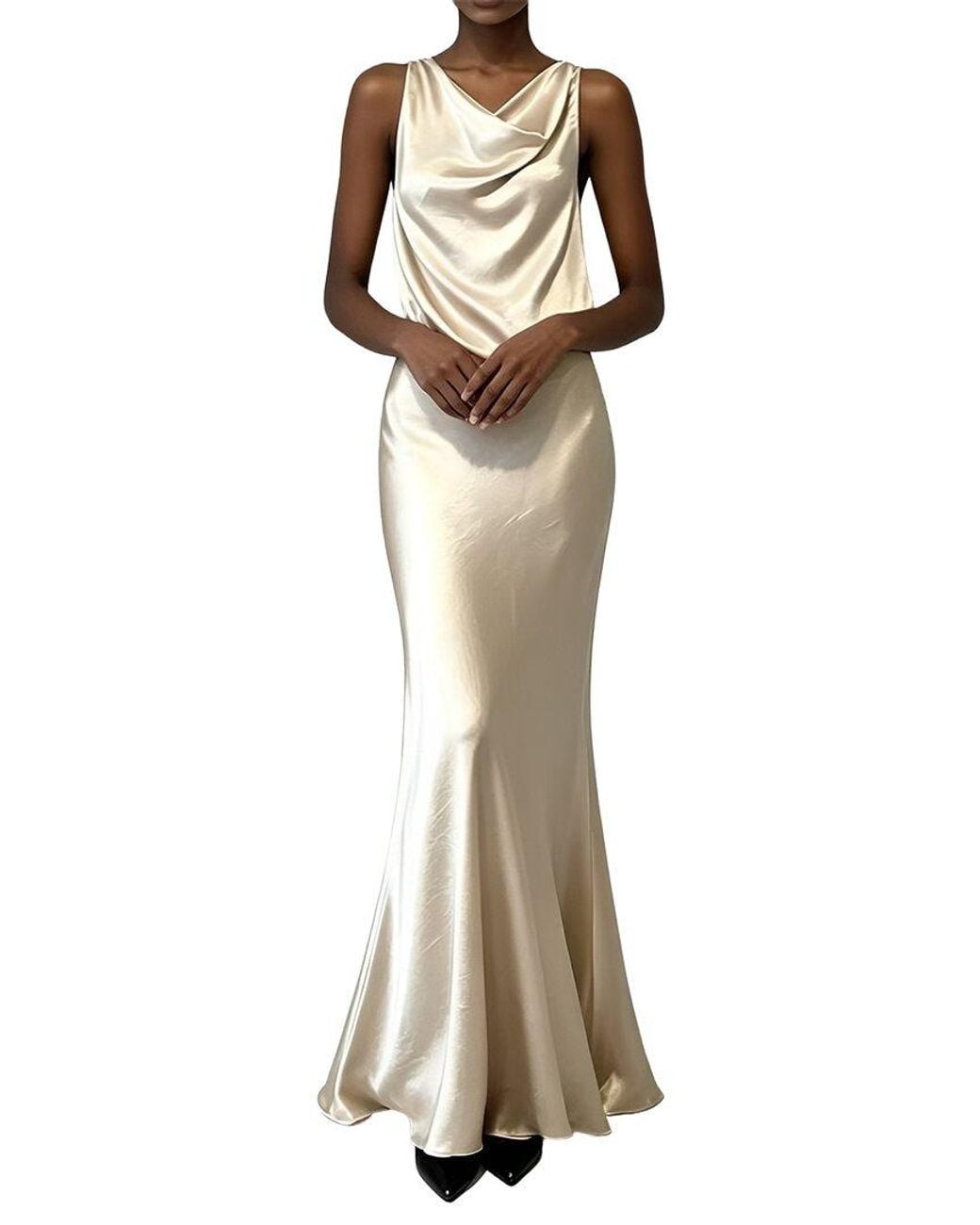 Linda Charm White Maxi Dress