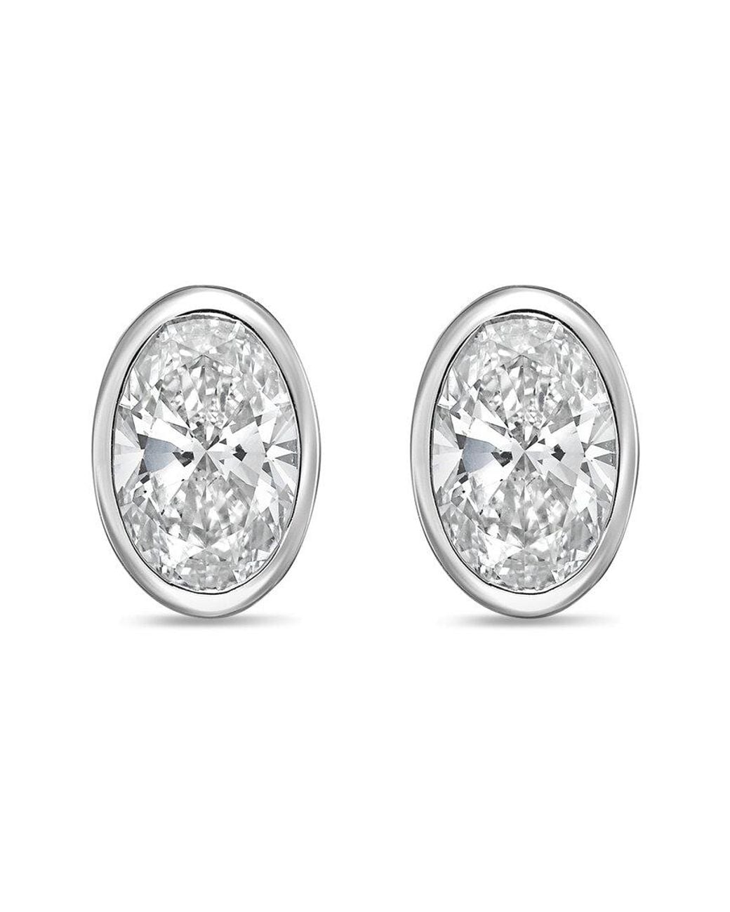 Diana M White Diana M. 14K 1.00 Ct. Tw. Lab-Grown Diamond Stud Earrings