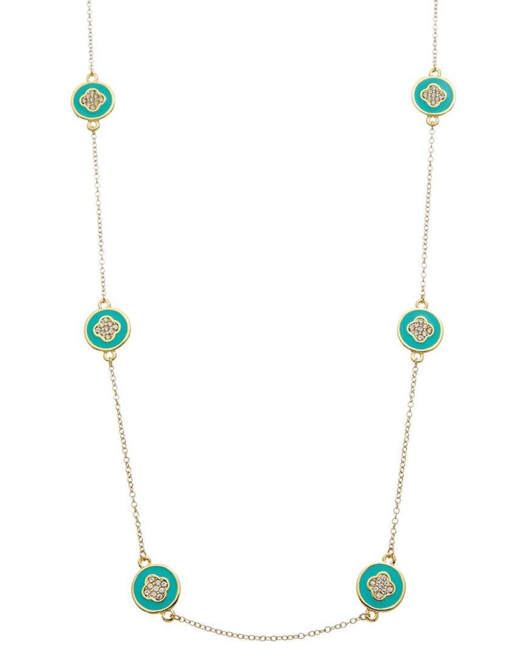 Juvell White 18K Plated Cz Necklace