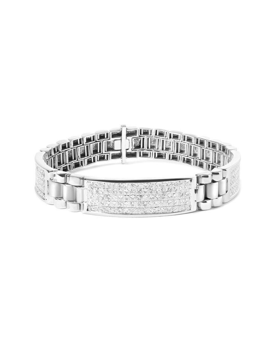 Haus of Brilliance White 14K 12.02 Ct. Tw. Diamond Tennis Bracelets for men