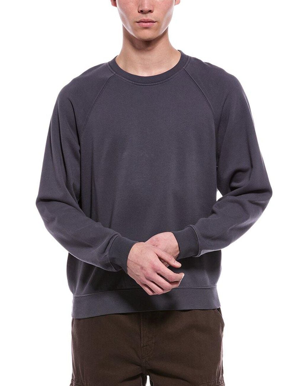 Madewell Blue Crewneck Loopback Terry Sweatshirt for men