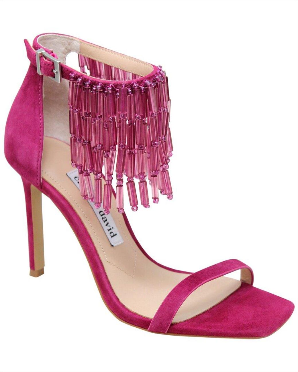 Charles David Pink Enrich Suede Sandal