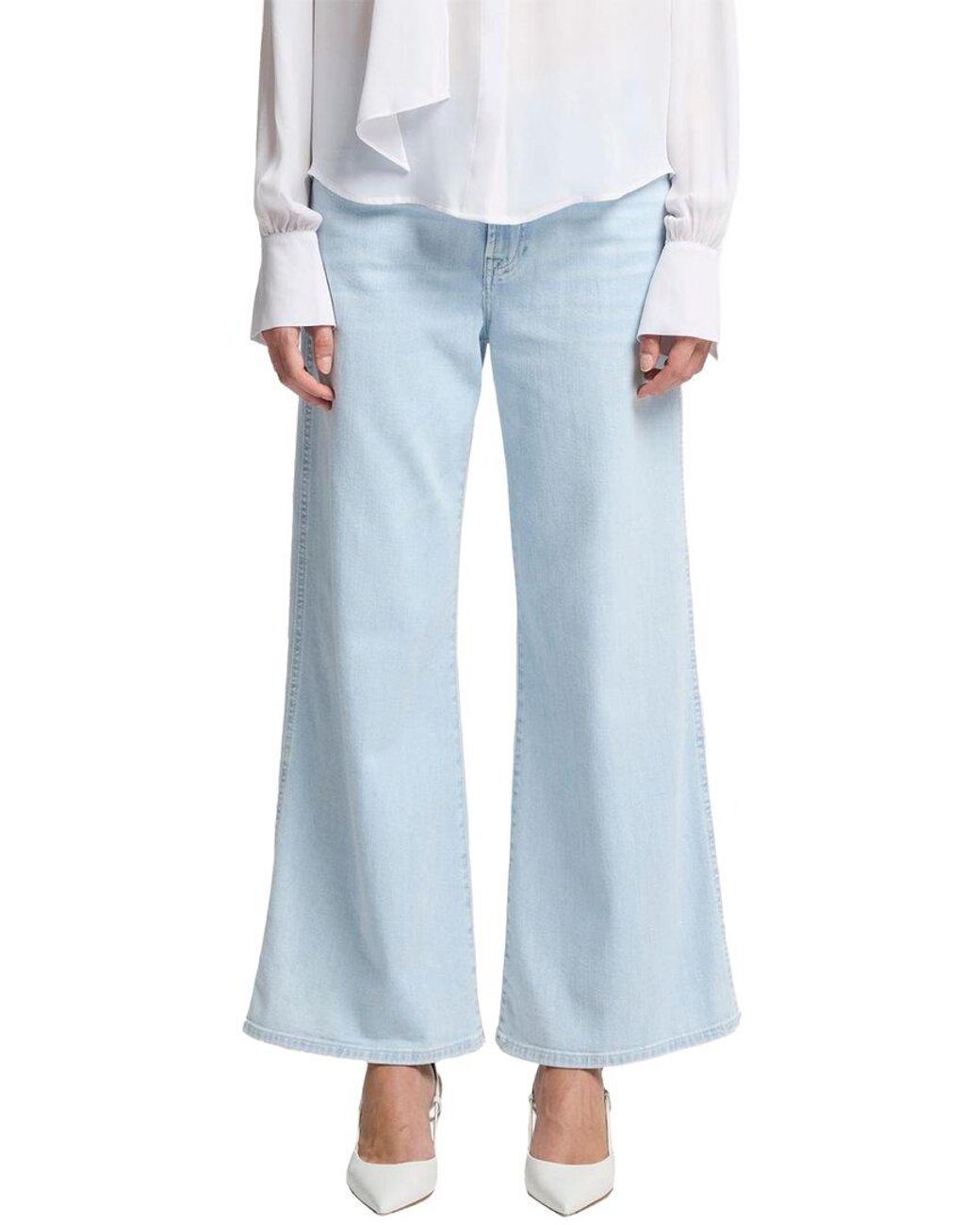 7 For All Mankind Blue Lotta Cropped Jean