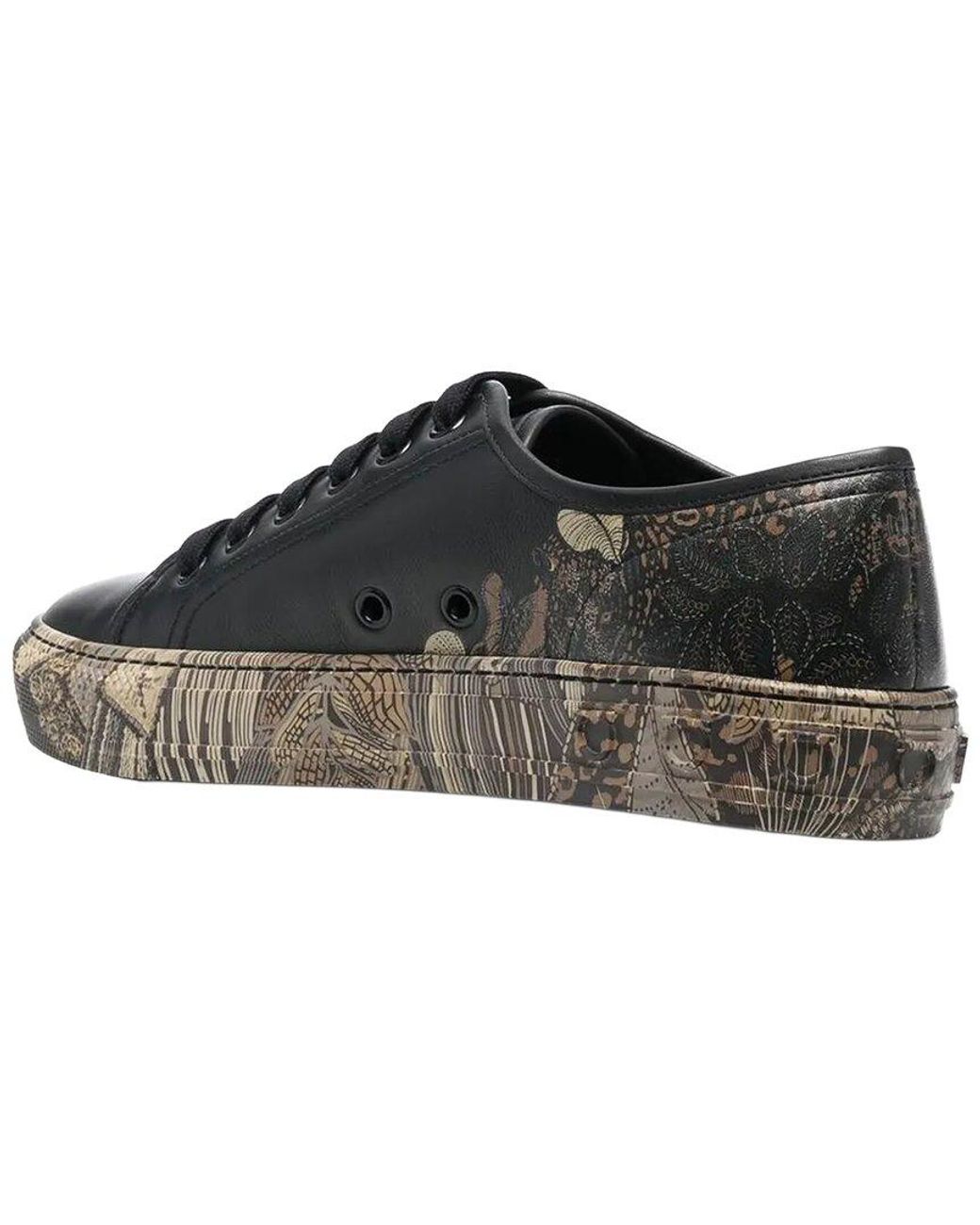 Ferragamo Black Borg Leather Sneaker
